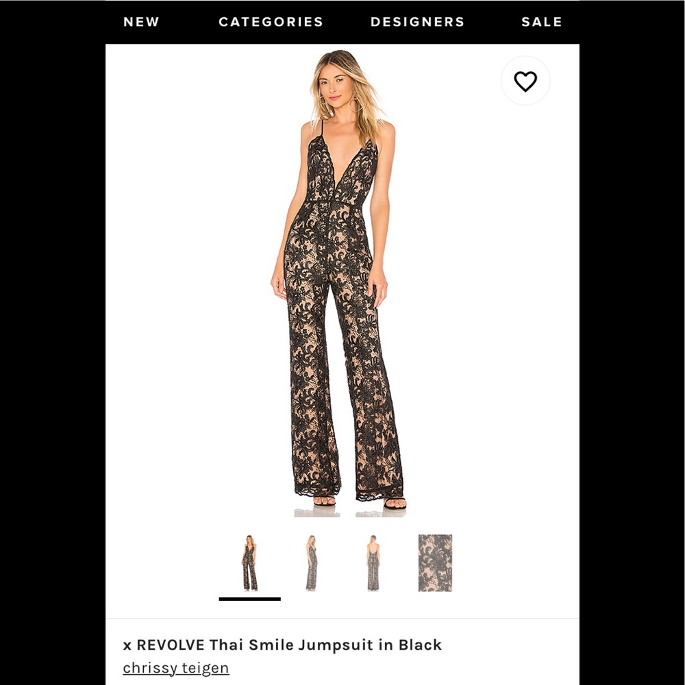 Chrissy Teigan Jumpsuit in Black size: XS
